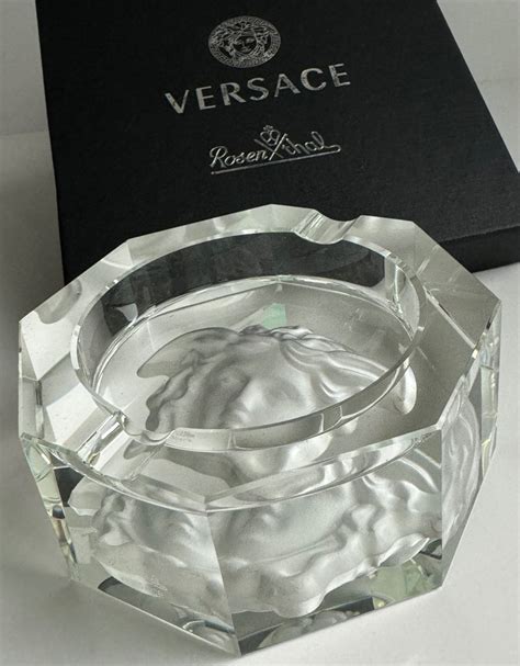 versace rosenthal ashtray|Versace ashtray crystal.